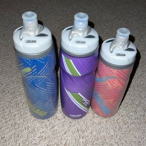 Camelbak water bottles - (2) 25oz (1) 21 oz.